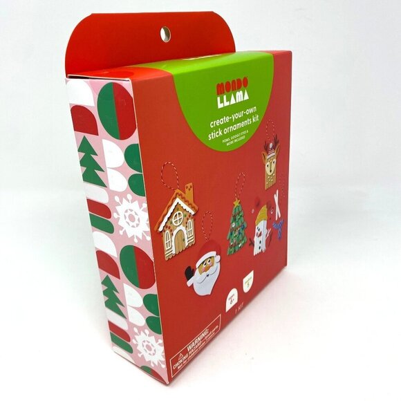 Christmas Craft Stick Character Kit Mondo Llama™ DIY Art Kit Holiday Theme - Picture 4 of 7